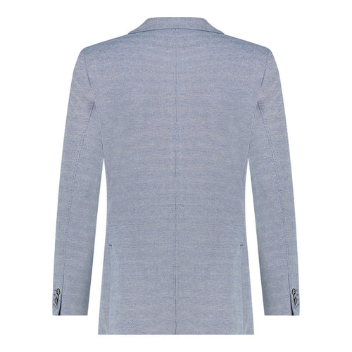 Gianni Blue Industry Waffle Blazer